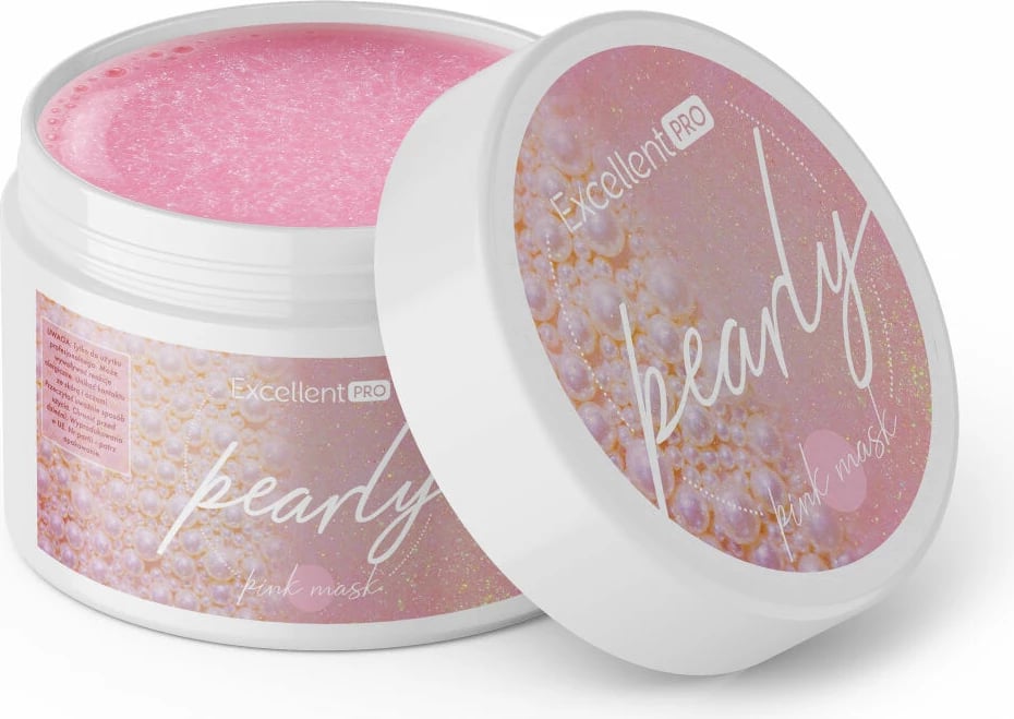 Xhel ndërtues për thonj Excellent PRO Pearly Gel Pink Mask për femra, 50g