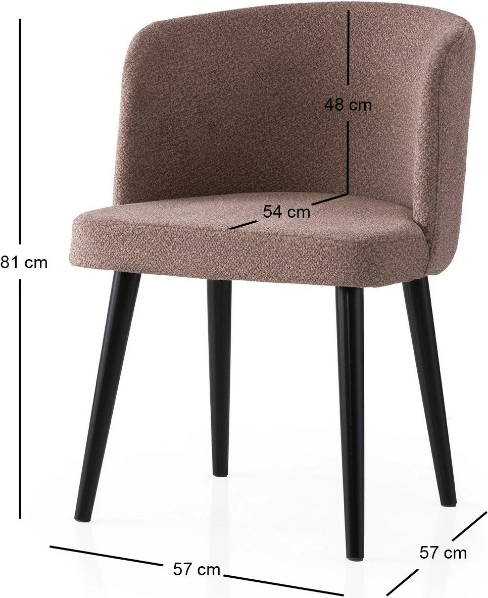 Set karrigesh (2 copë), Skye Decor, e butë, e zezë dhe mink, 4111 V2