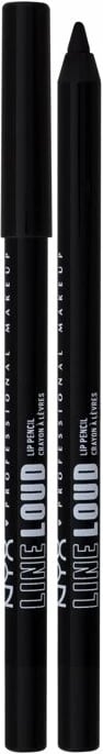 Laps për buzë NYX Professional Makeup Line Loud 18 Evil Genius për femra, black, 1.2g