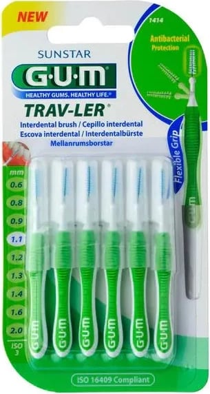 Brushë interdentale GUM Proxabrush Ultra Fino 1414 unisex