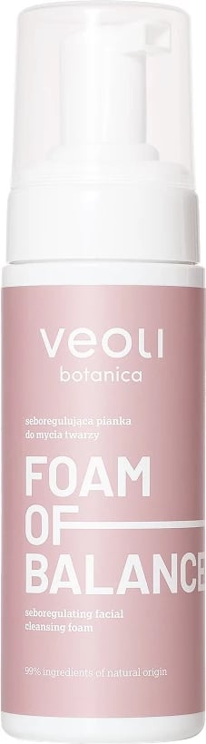 Shkumë pastruese fytyre për femra Veoli Botanica Foam Of Balance 150ml