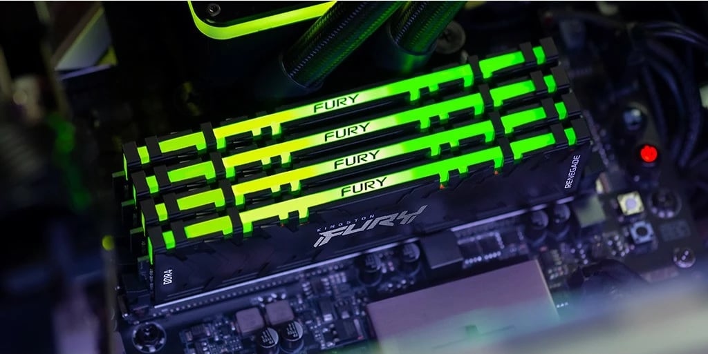 RAM Memorje Kingston FURY Renegade RGB 64GB (4x16GB) 3600MT/s DDR4 RAM Memorje Kingston FURY Renegade RGB 64GB (4x16GB) 3600MT/s DDR4