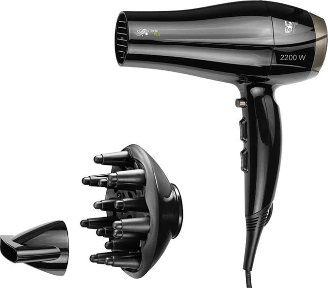 Tharëse flokësh Lafe SWJ-002, 2200 W, e zezë, me koncentrator dhe difuzor