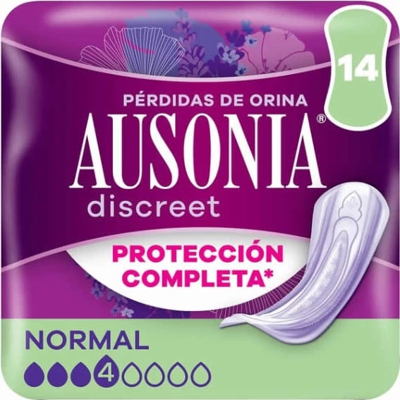 Pelena për inkontinencë urinare Ausonia Discreet Normal unisex, 14 copë