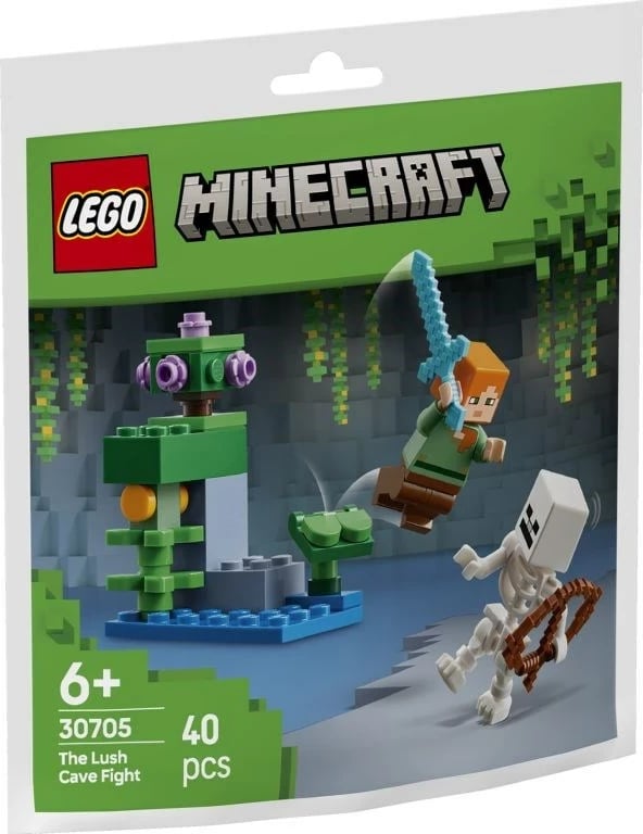 Set LEGO Minecraft 30705 The Lush Cave Fight, 40 pjesë