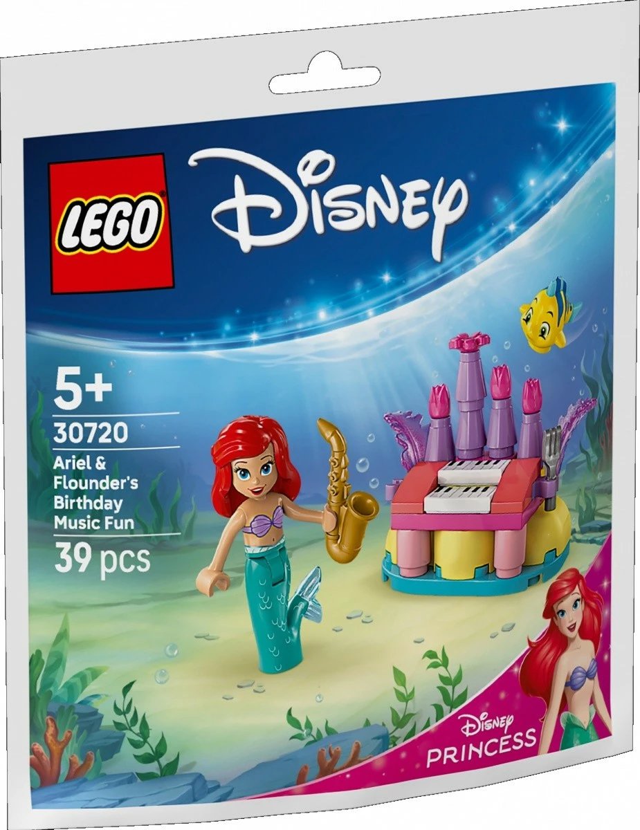 Set LEGO Disney Princess 30720 Ariel dhe Flounder, 39 copa, 5+
