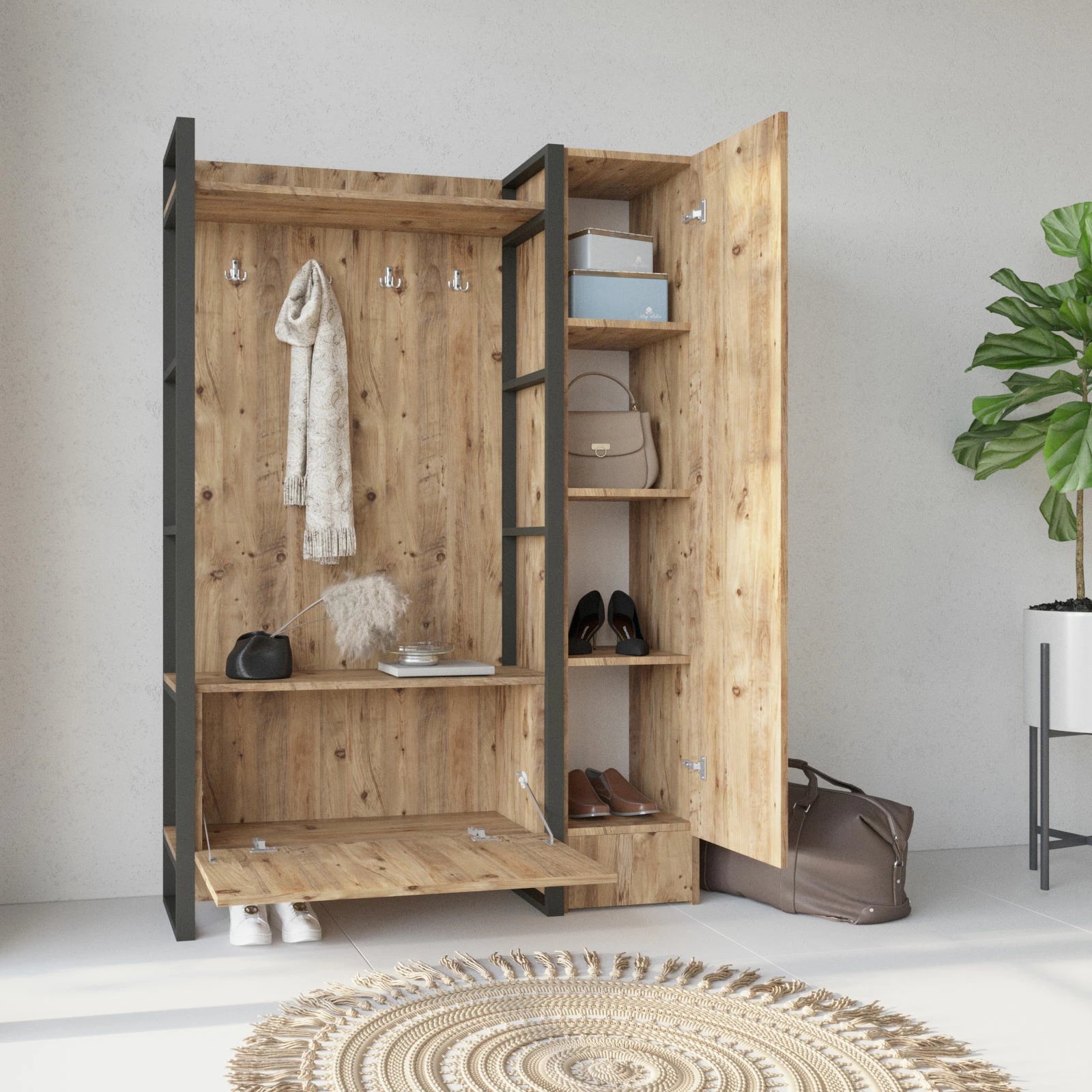 Stendë korridori Skye Decor, ngjyrë Atlantic Pine, Ml15-A