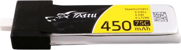 Set bateri Lipo Gens Ace TAA4501S75BT2, 450mAh, 3.8V, 75C, BT 2.0, 5 copë