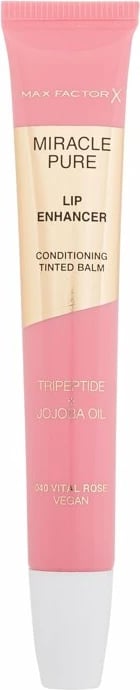 Balsam për buzë Max Factor Miracle Pure Lip Enhancer 040 Vital Rose për femra 12ml