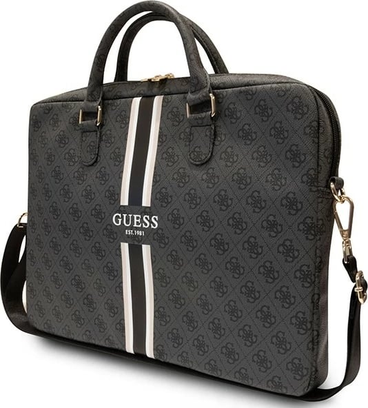 Çantë laptopi, Guess, 4G Printed Stripes GUCB15P4RPSK, 16", 4 ndarje, 39x29.5x5 cm, e zezë