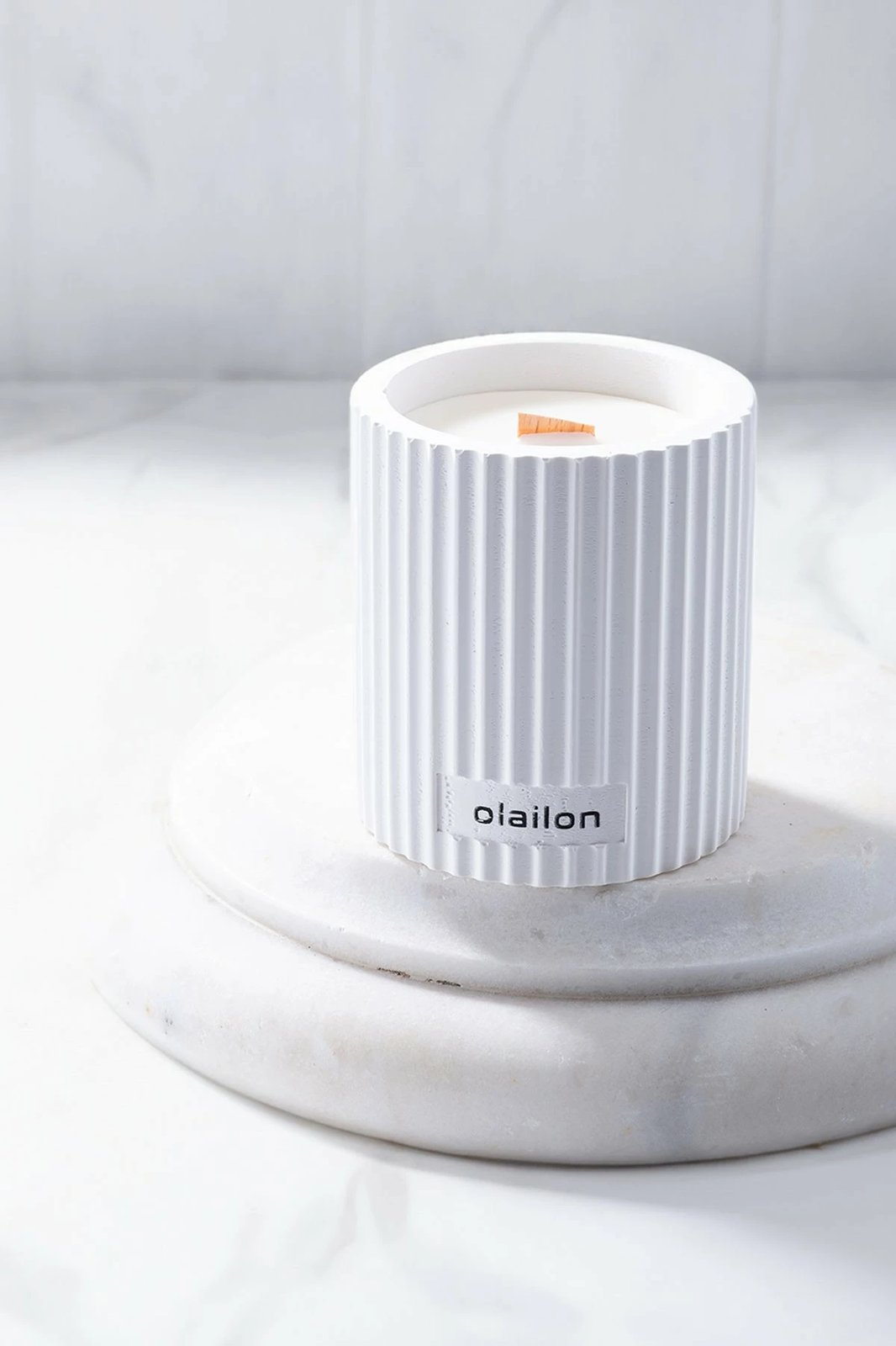 Qiri dekorativ Aberto Design Damla, i bardhë