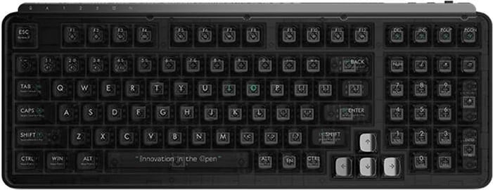 Tastierë mekanike MIIIW BlackI098, wireless, 98 taste, RGB, e zezë