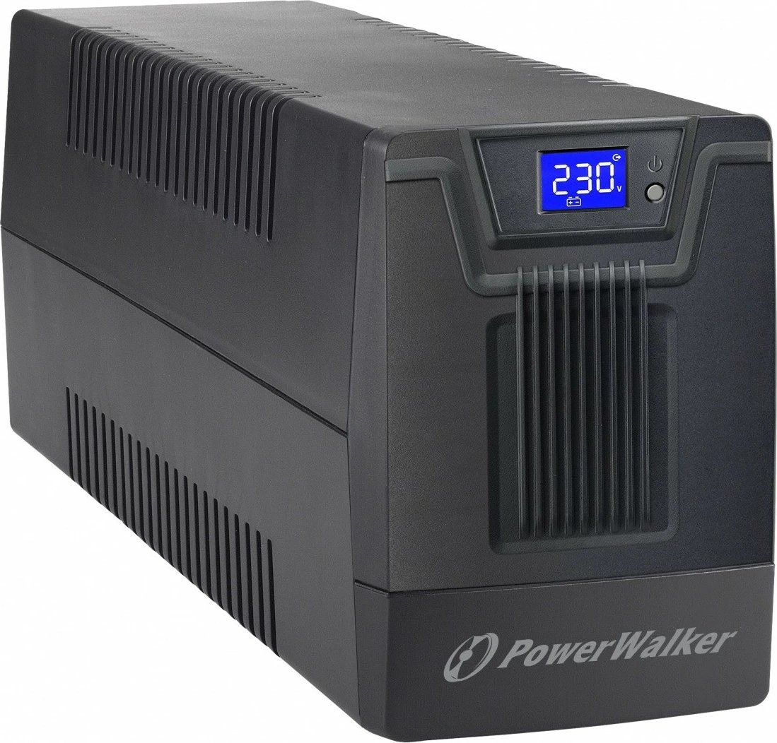 UPS line-interactive, PowerWalker VI 1000 SCL FR, 1000VA 600W, 4x Schuko/FR 230V, RJ11/45, USB, LCD, e zezë