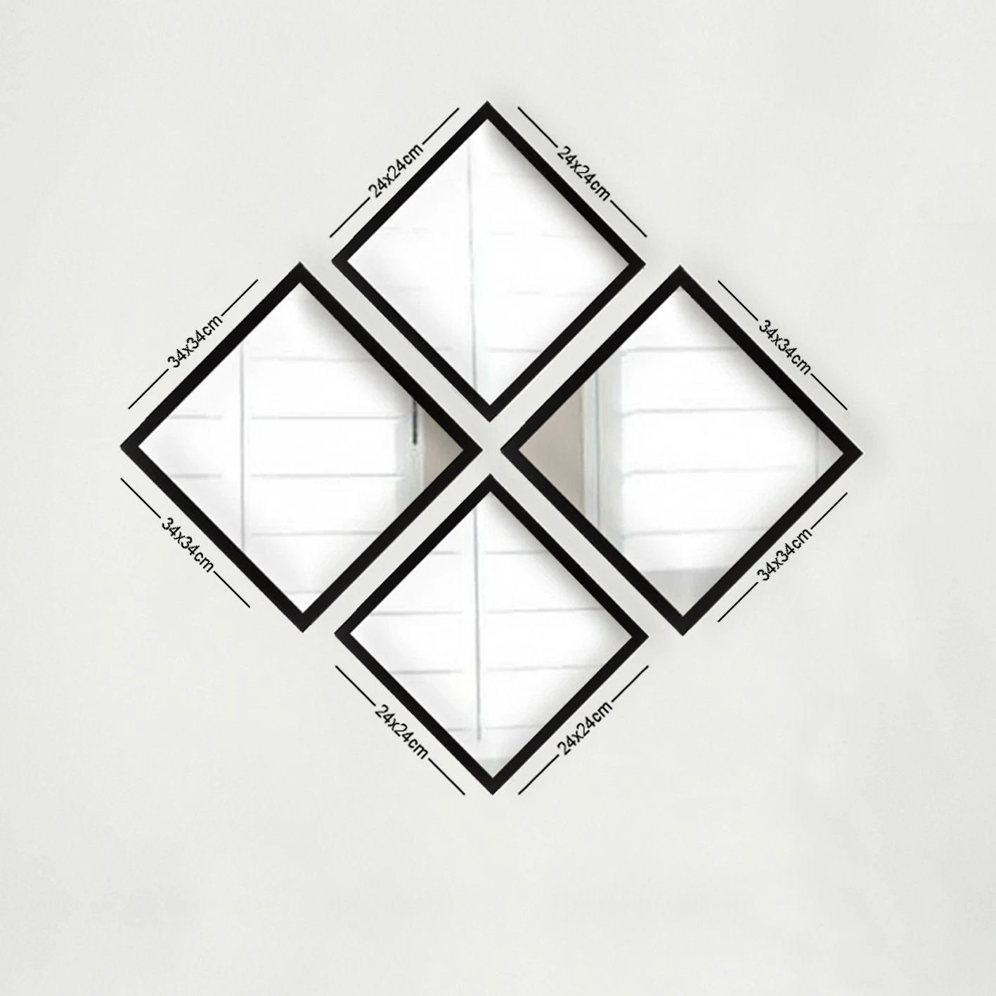 Set pasqyrash (4 copë), Wallity, SETAYNA_042