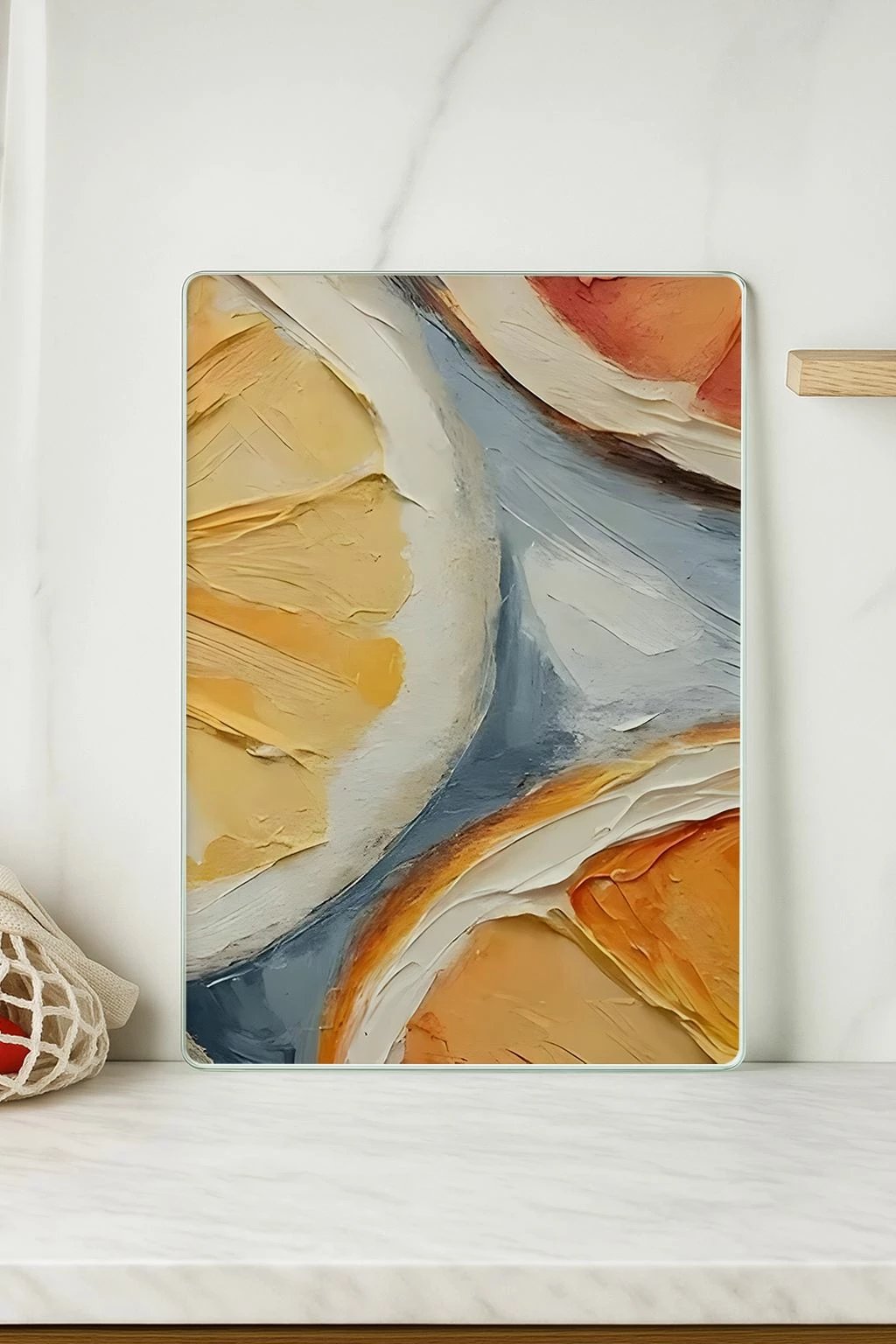 Dërrasë prerëse Hermia, qelq i temperuar, shumëngjyrëshe, Kes-00079, 30x40cm