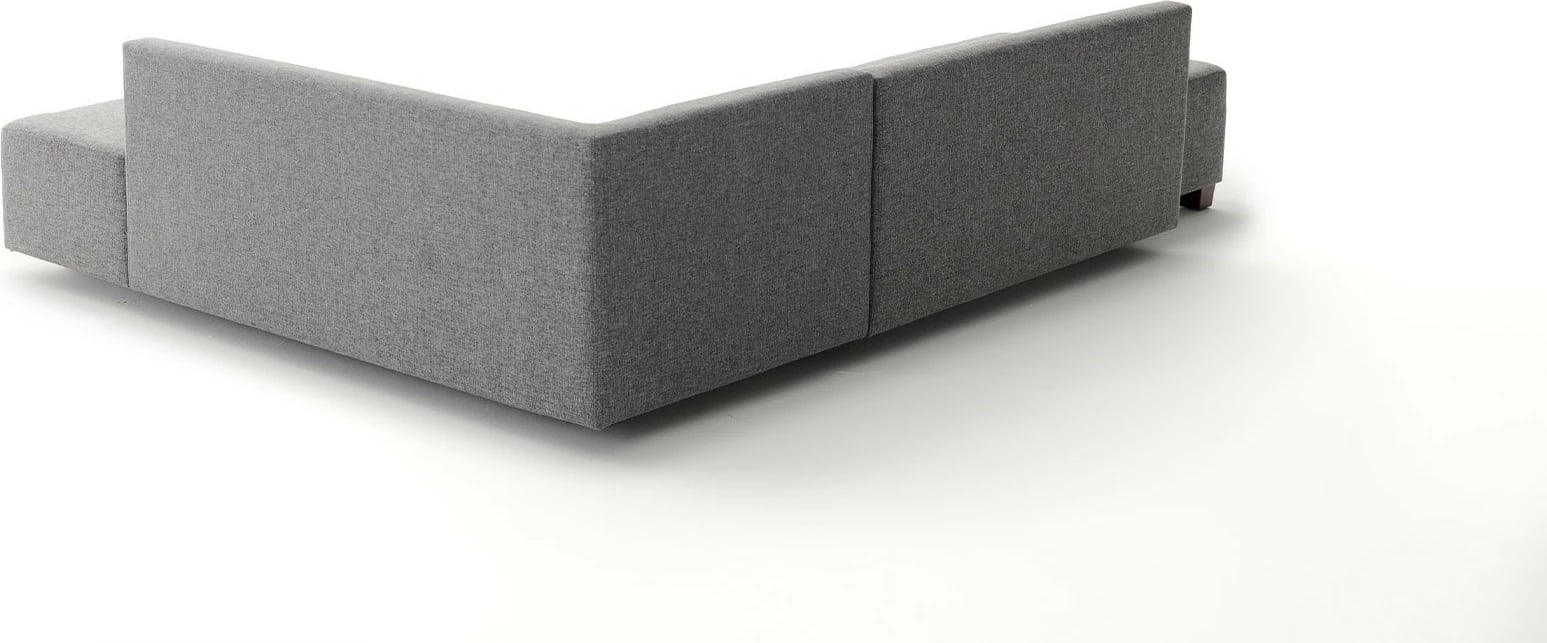 Kënd-sofë krevate, ngjyrë gri, Manama, kënd i djathtë