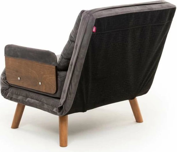 Krevat-karrige një vendës, Atelier del Sofa, Cosmo Single, ngjyrë gri