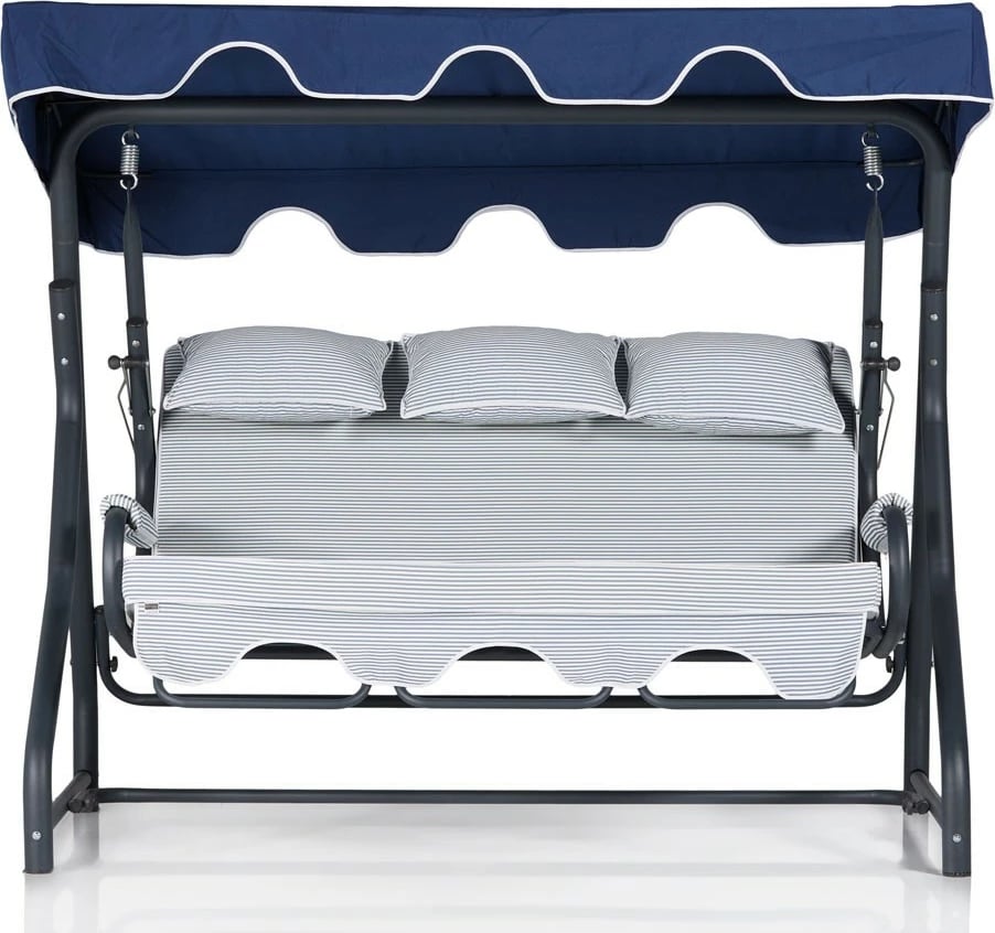 Karrige lëkundëse treshe për kopsht, ngjyrë shumëngjyrëshe, Skye Decor, Salvia 1