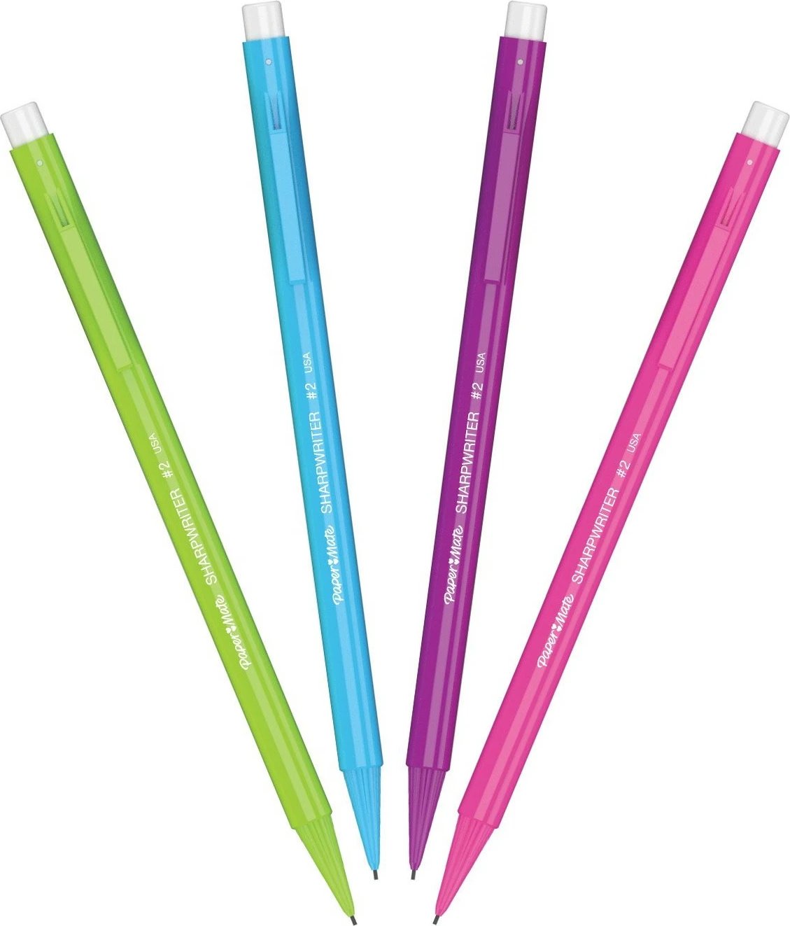 Laps mekanik PaperMate SharpWriter, 0.7 mm, 4 copë, plastikë, ngjyrë e zezë