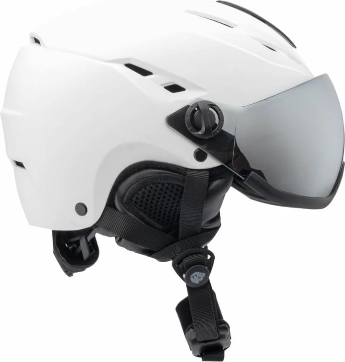 Helmetë për ski Iguana unisex, e bardhë/gri