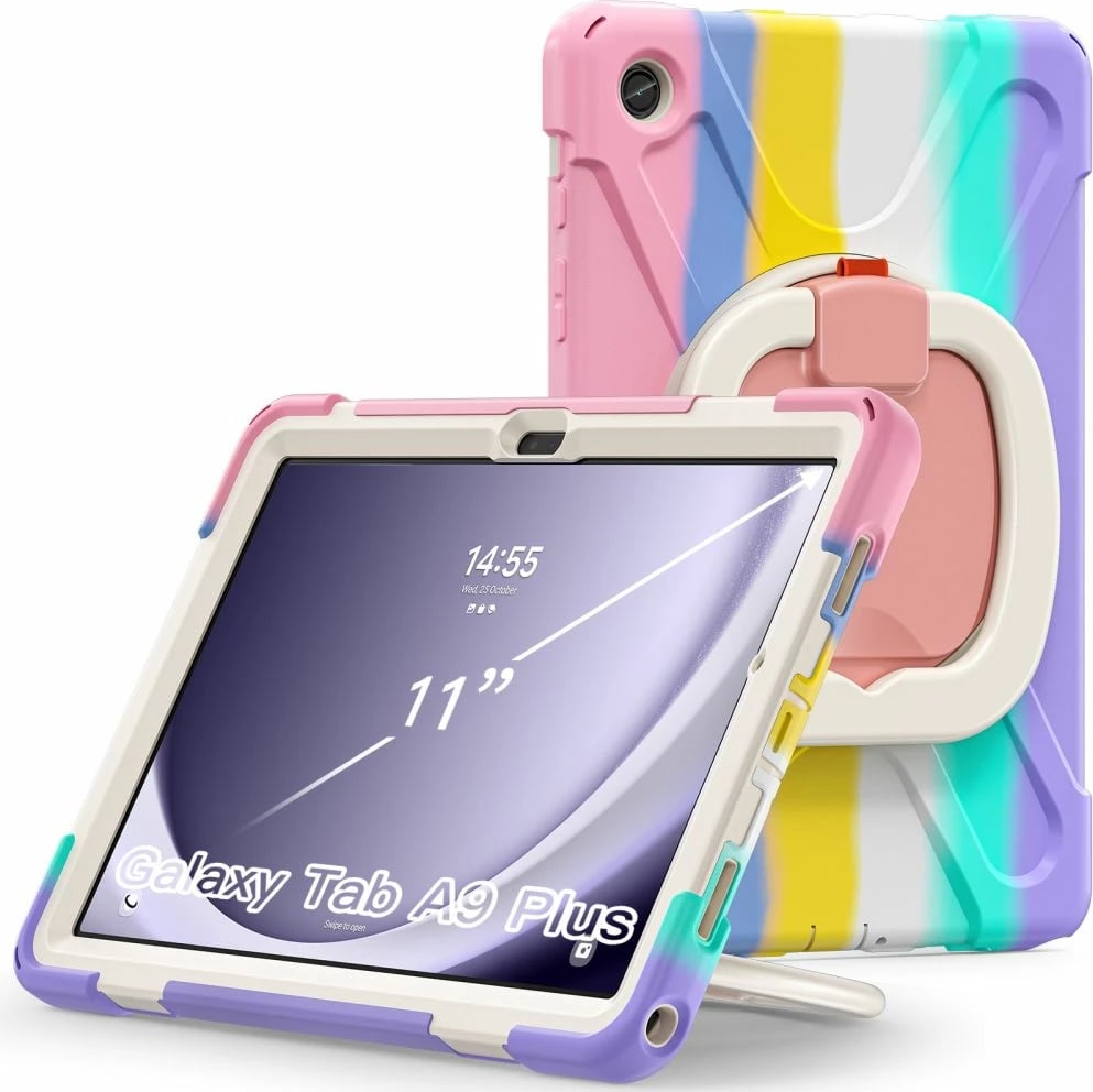 Mbështjellës tablet Tech-Protect X-Armor për Samsung Galaxy Tab A9+ 11", Rozë-Kaltër