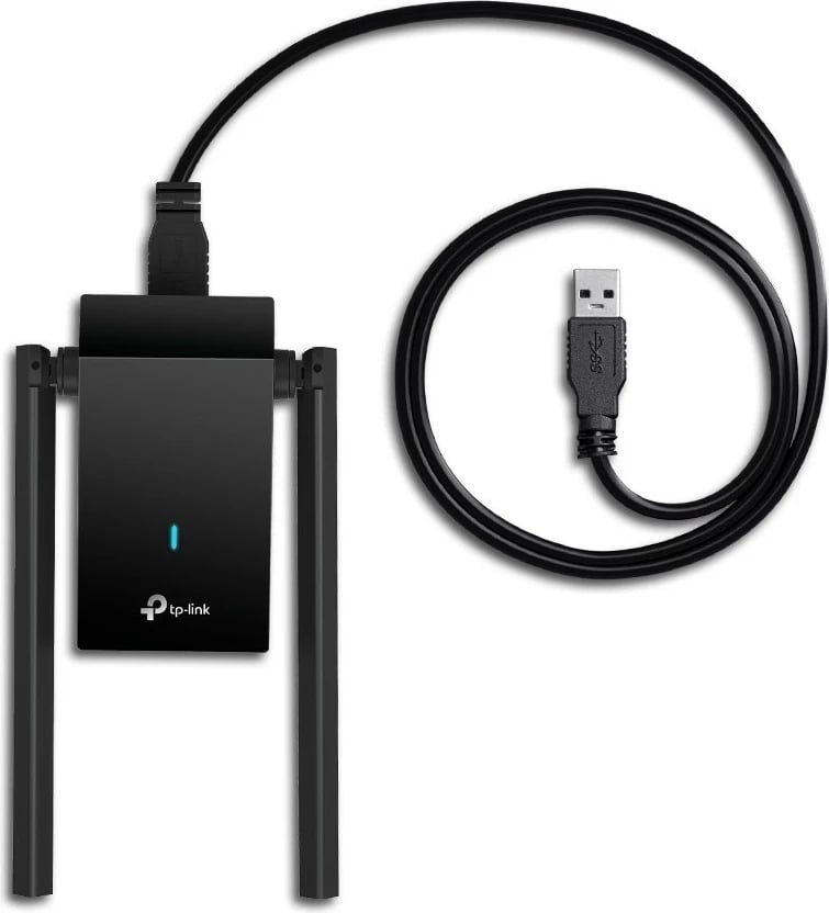 Kartë rrjeti WiFi USB TP-LINK Archer TX20U Plus AX1800, dy antena, e zezë