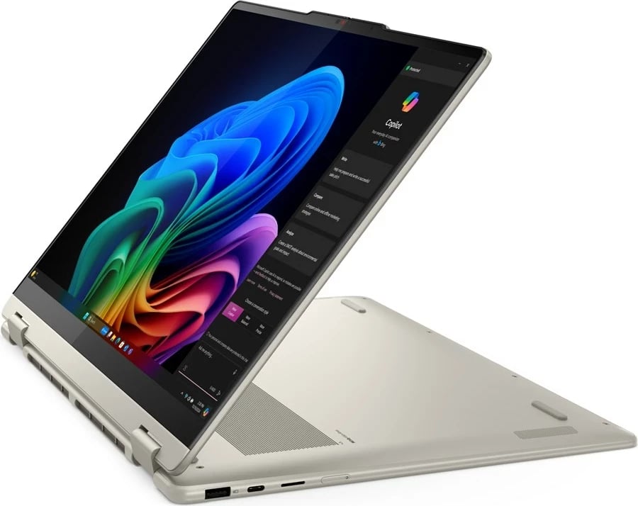 Kompjuter Lenovo Yoga 7 2-në-1, 16", AMD Ryzen AI 7 350, 16 GB RAM, 512 GB SSD, Touchscreen, Argjend