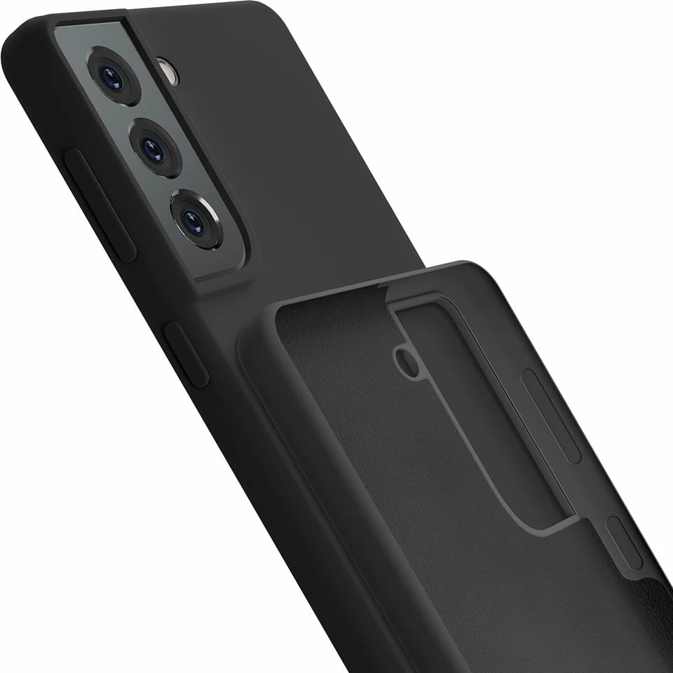 Mbështjellës silikon për celular Samsung Galaxy S22, 3mk Protection, i zi