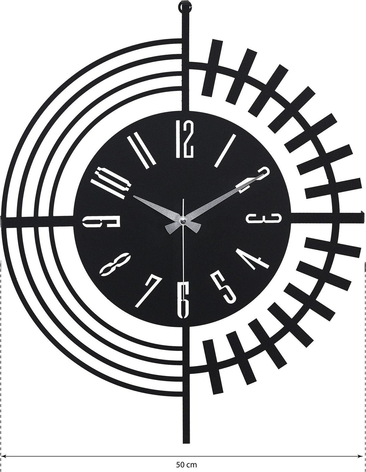 Orë muri dekorative metalike Wallity, Dubai, e zezë