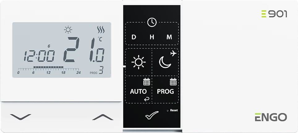 Termostat dhome ENGO E901 me kabllo
