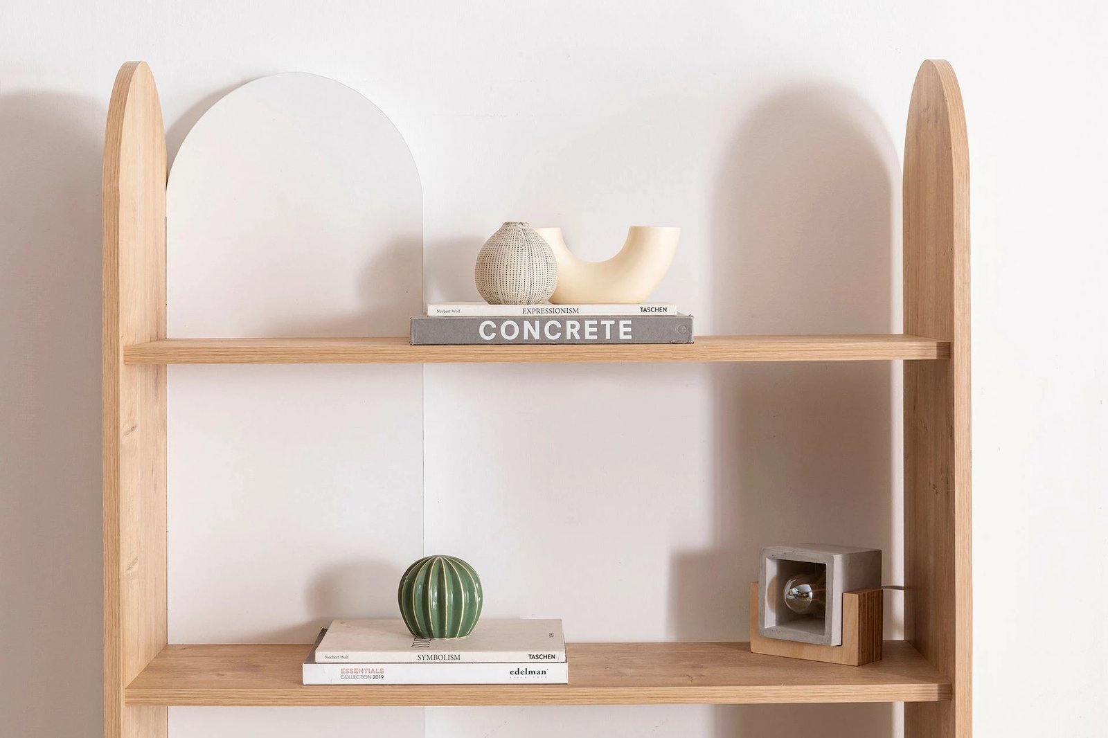 Raft librash Hanah Home, Mindy, ngjyrë safir dhe e bardhë, 90x30x180cm