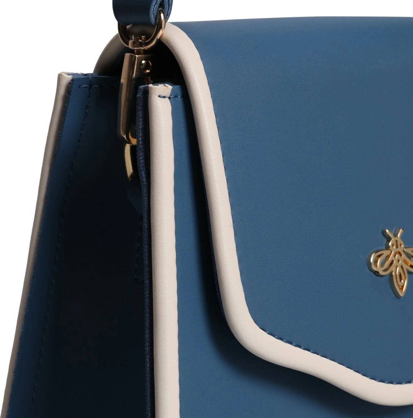 Çantë krahu Lucky Bees, 1248, ngjyrë kaltër-krem