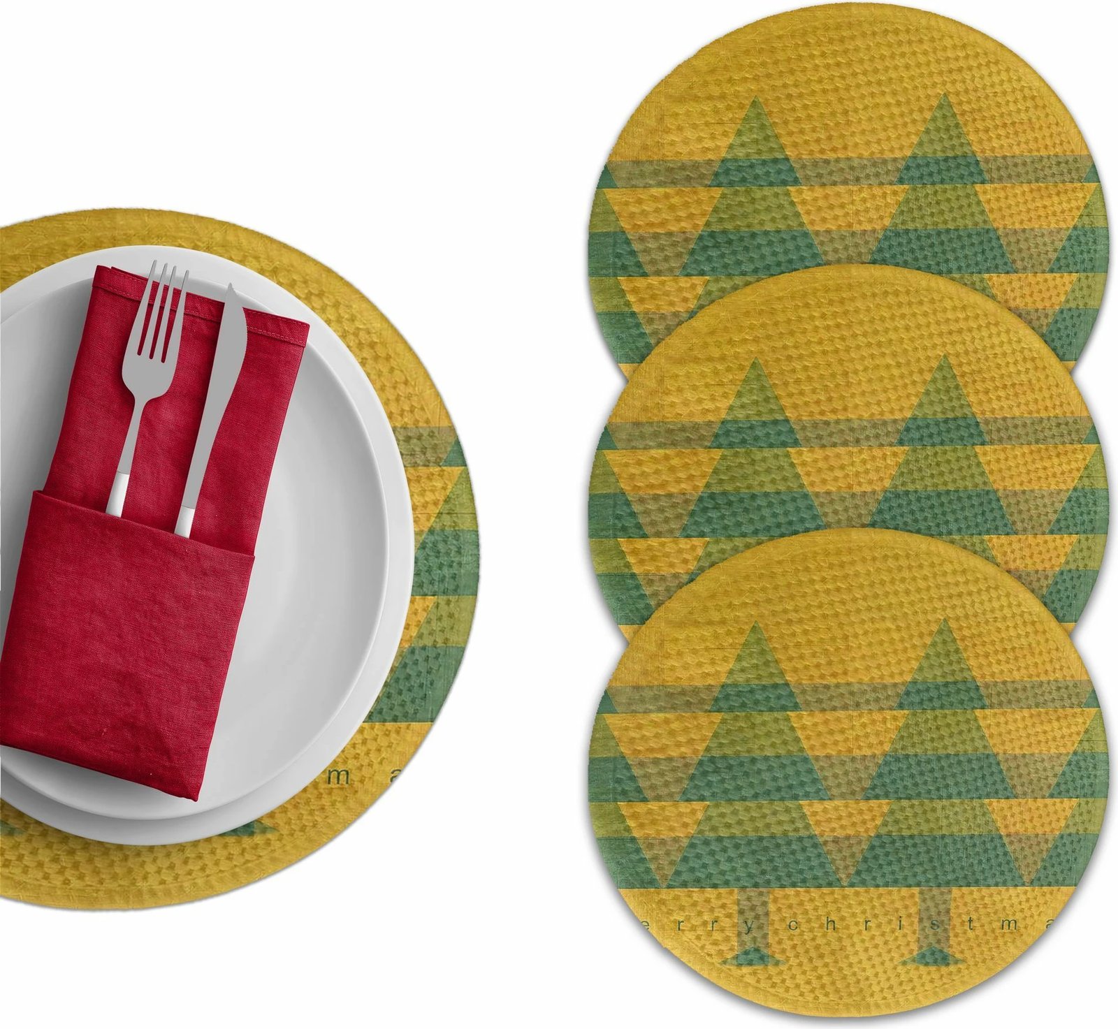 Ndamëse tavoline Hermia Concept, shumëngjyrëshe, 37cm, 4 copë