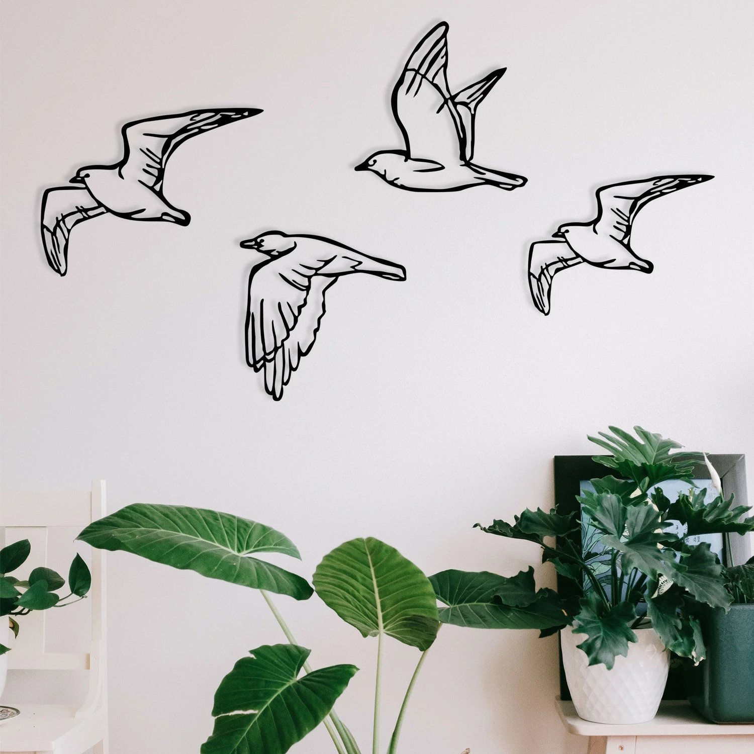 Aksesor dekorativ metalik për mur, Wallity Zevahir, ngjyrë e zezë, 100x24cm