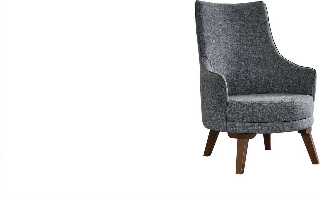 Karrige Wing Atelier del Sofa, Cofi, gri e çelët