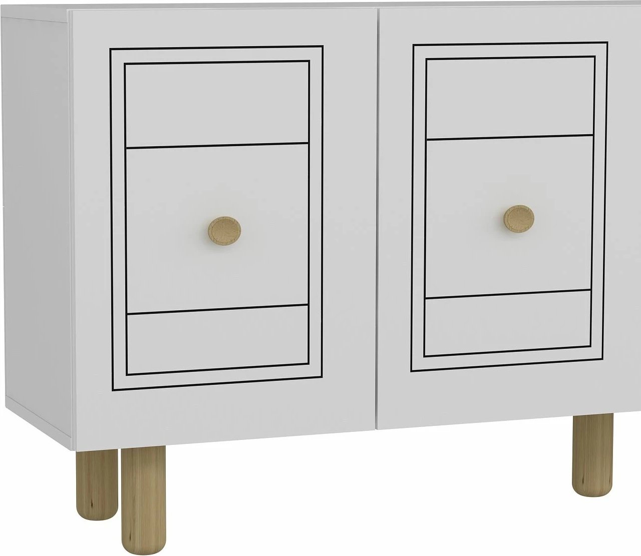 Konsolë Skye Decor, Dario Bohem, e bardhë