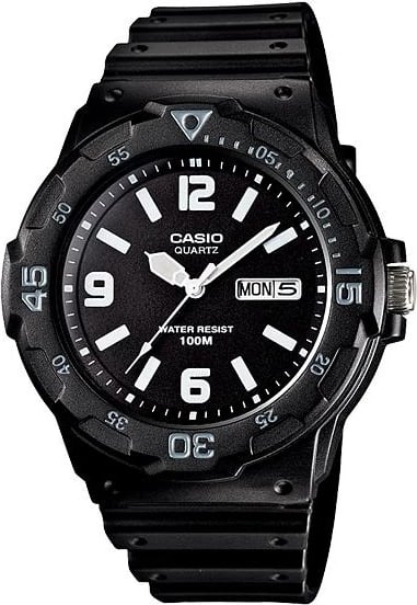 Orë dore për meshkuj Casio SPORT DIVER 100M, e zezë