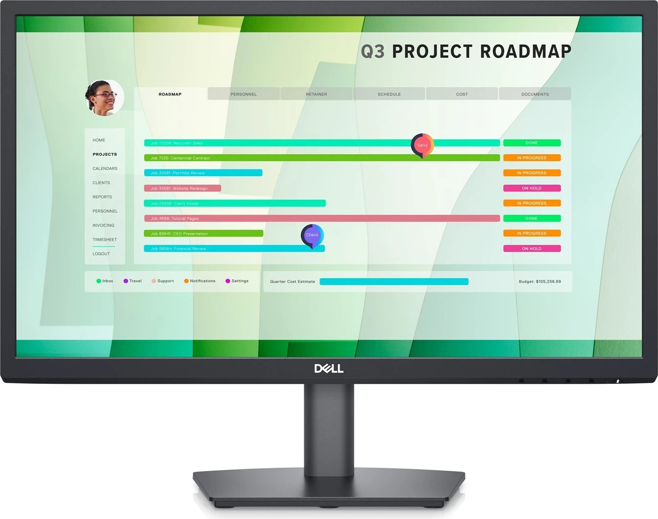 Monitor Dell E2223HN, 22", i zi 
