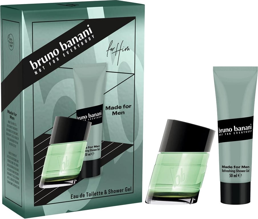 Eau de Toilette për meshkuj Bruno Banani Made for Men, 30ml + Shower Gel 50ml Eau de Toilette për meshkuj Bruno Banani Made for Men, 30ml + Shower Gel 50ml