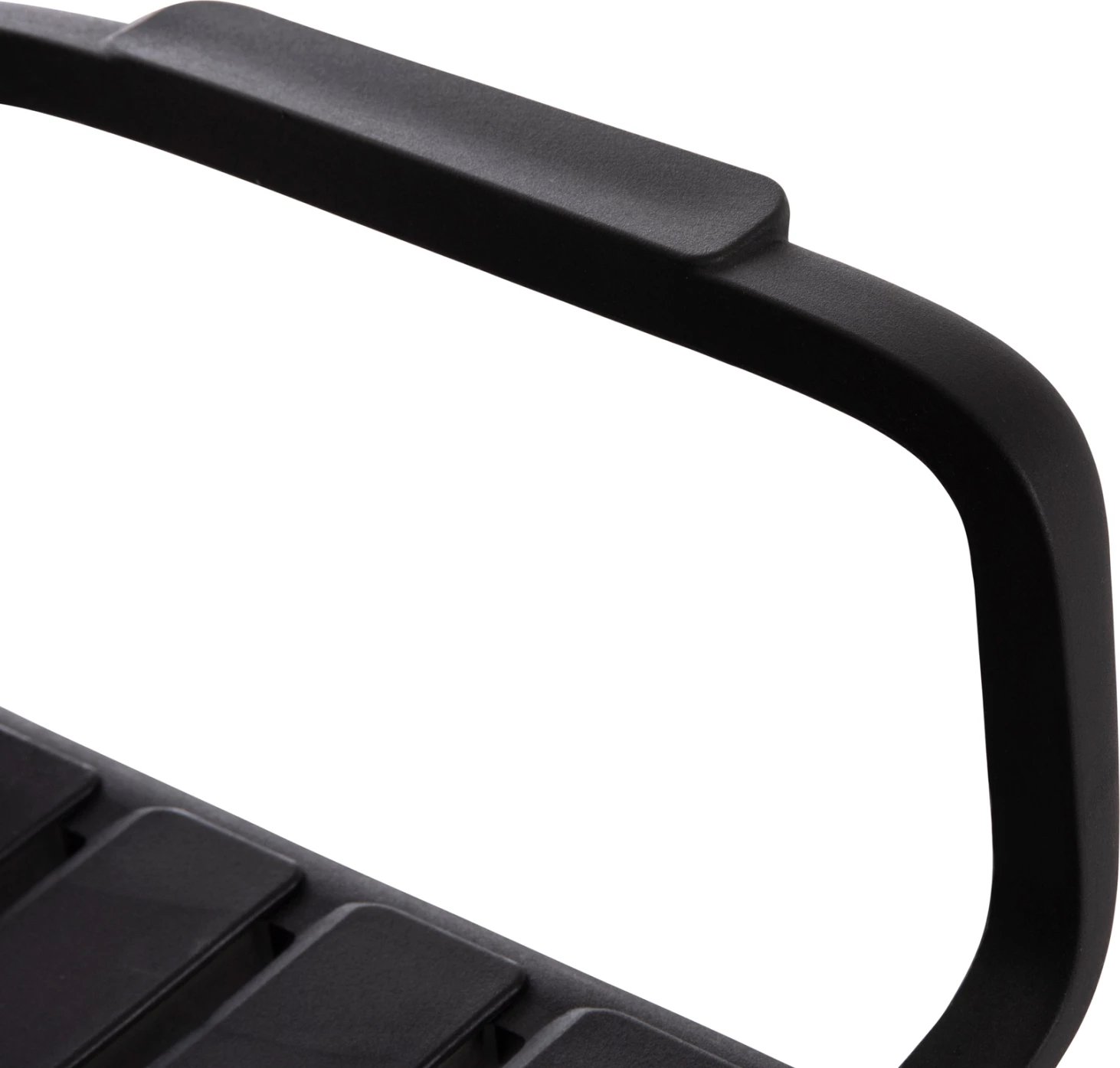 Stol dy vendësh polipropileni, i zi, KORVER FH6332.02, 113x65x76cm