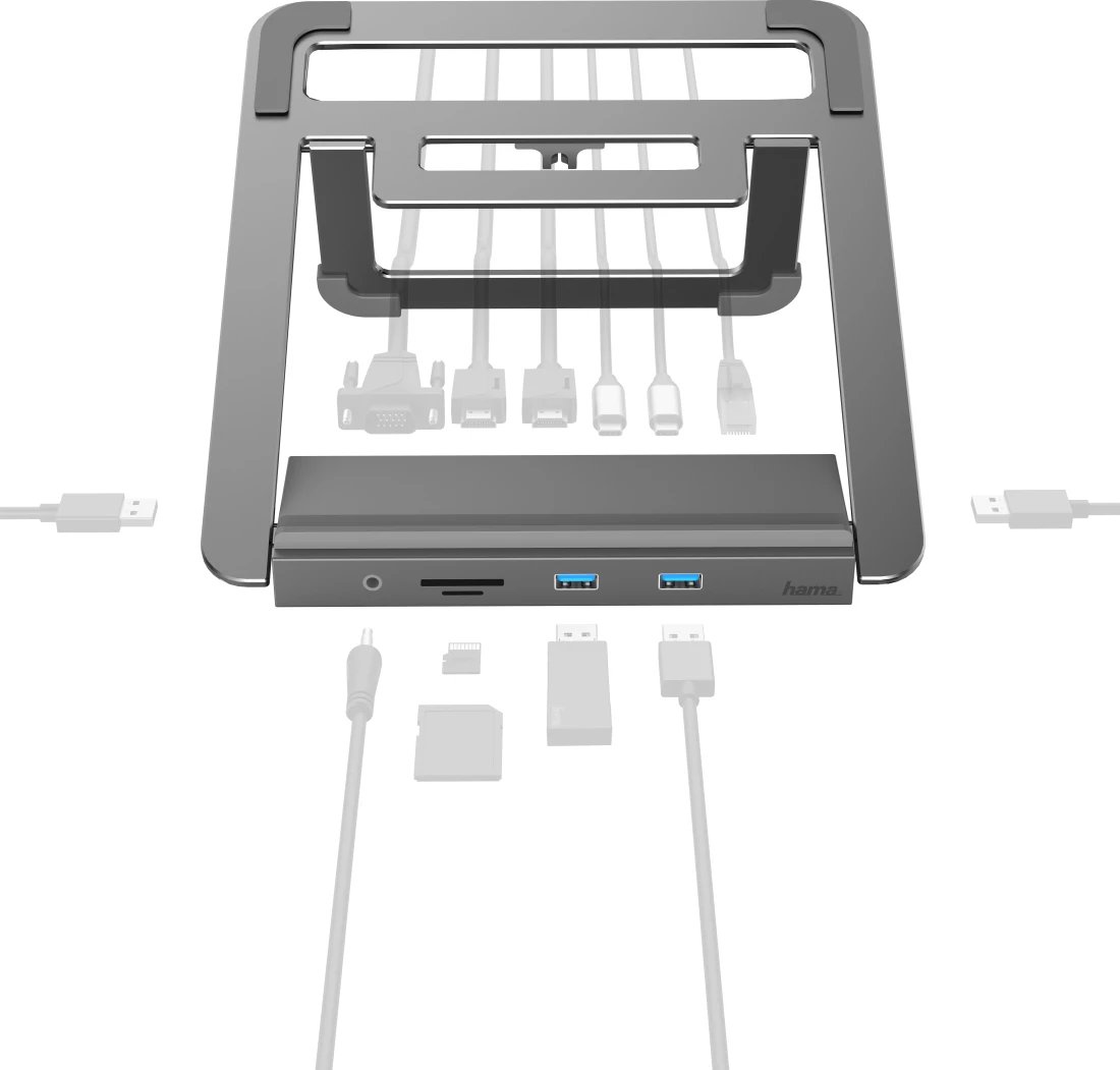 Docking Station Hama USB-C me 12 Porte, 200106