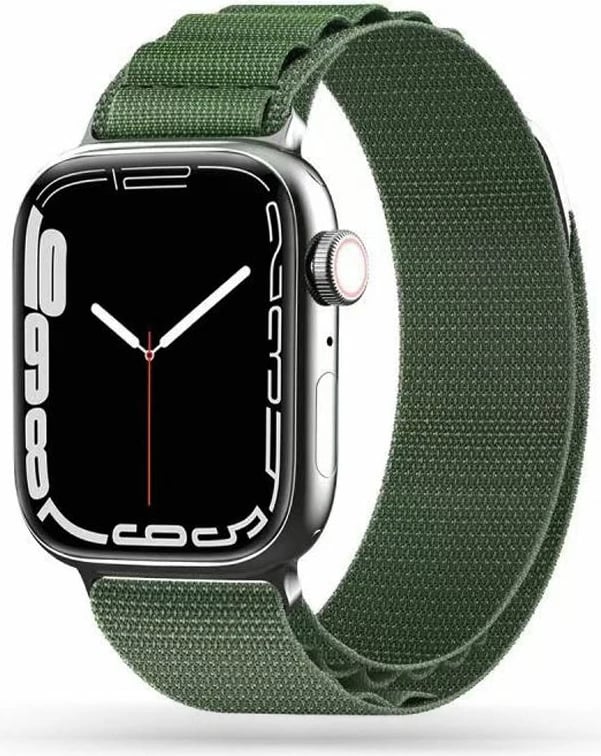 Rrip najloni për Apple Watch Tech-Protect Nylon Pro Strap, 42/44/45/49 mm, e gjelbër e errët