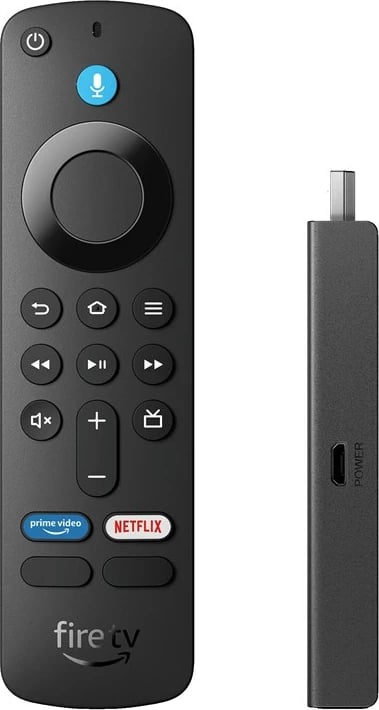 Pajisje streaming Amazon Fire TV Stick HD me Alexa Voice Remote, 8 GB, e zezë