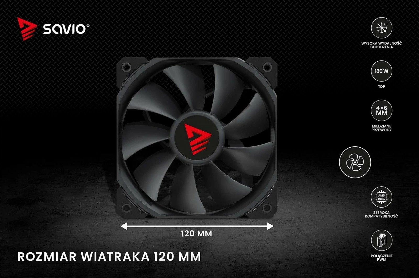 Ftohës procesori Savio Vortex X2 Black, 120 mm, 4-pin, për Intel/AMD, i zi Ftohës procesori Savio Vortex X2 Black, 120 mm, 4-pin, për Intel/AMD, i zi