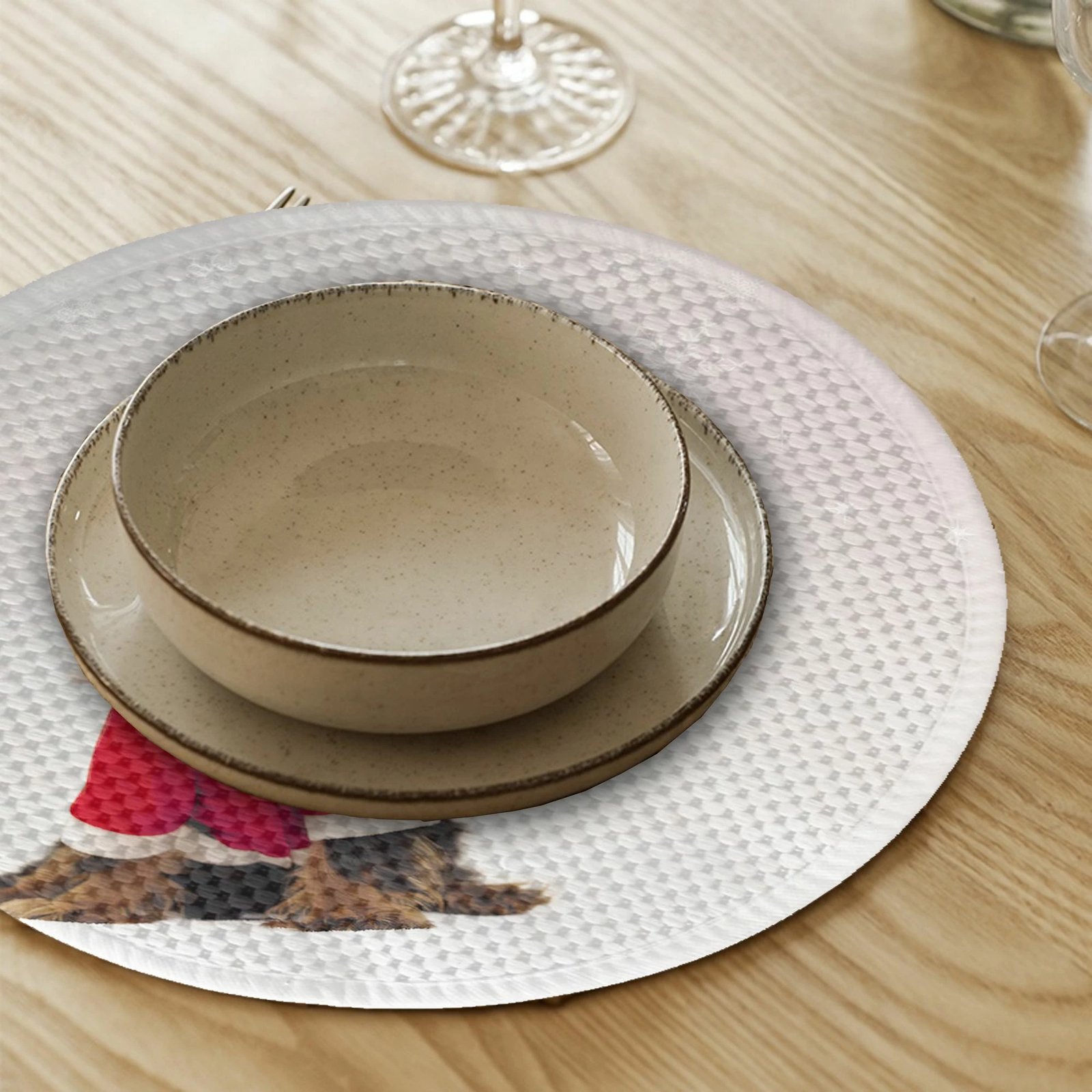 Set nënshtruesish tavoline Hermia Concept, shumëngjyrësh, 37cm (4 copë)