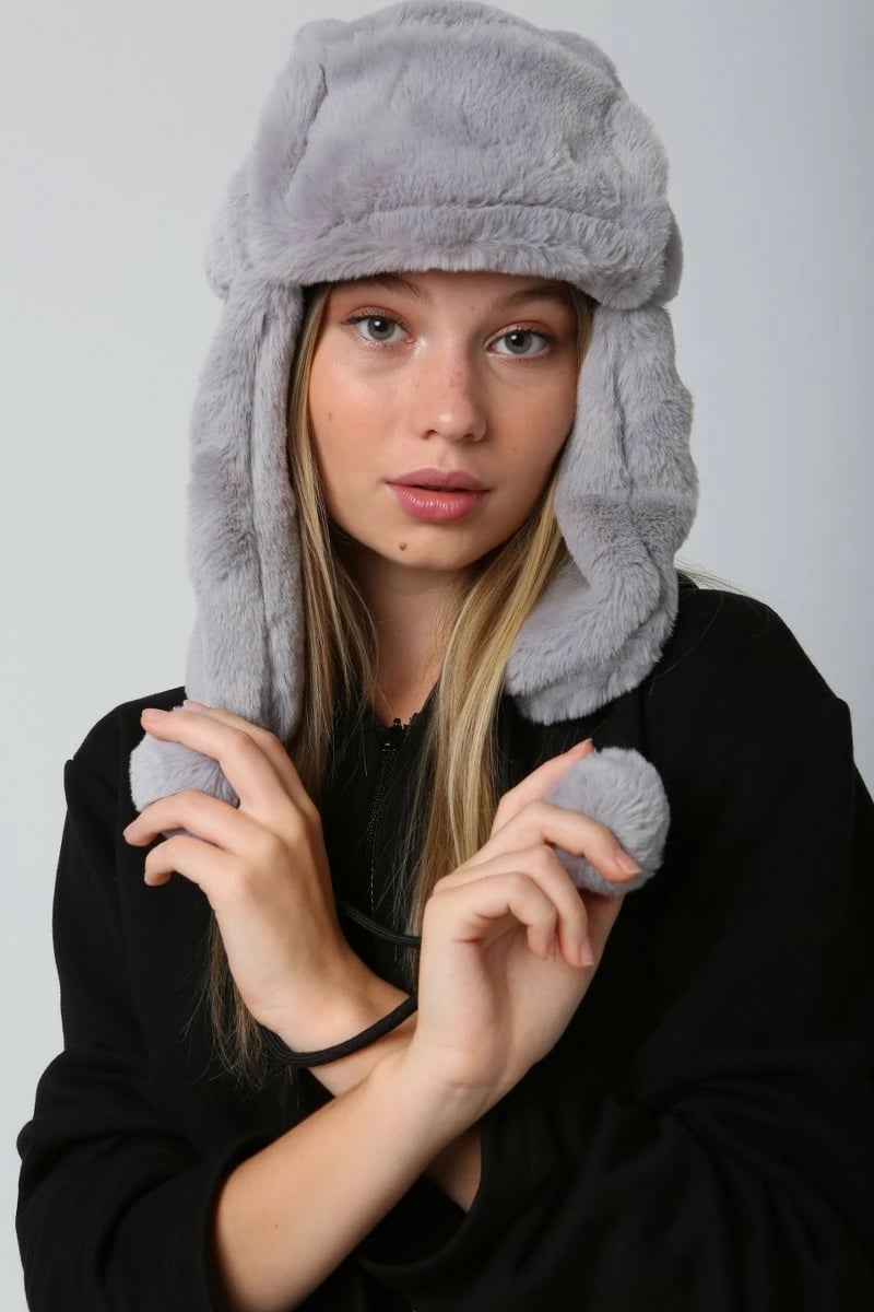 Kapelë dimri për gra, ngjyrë gri, Jumeon, Bere1103