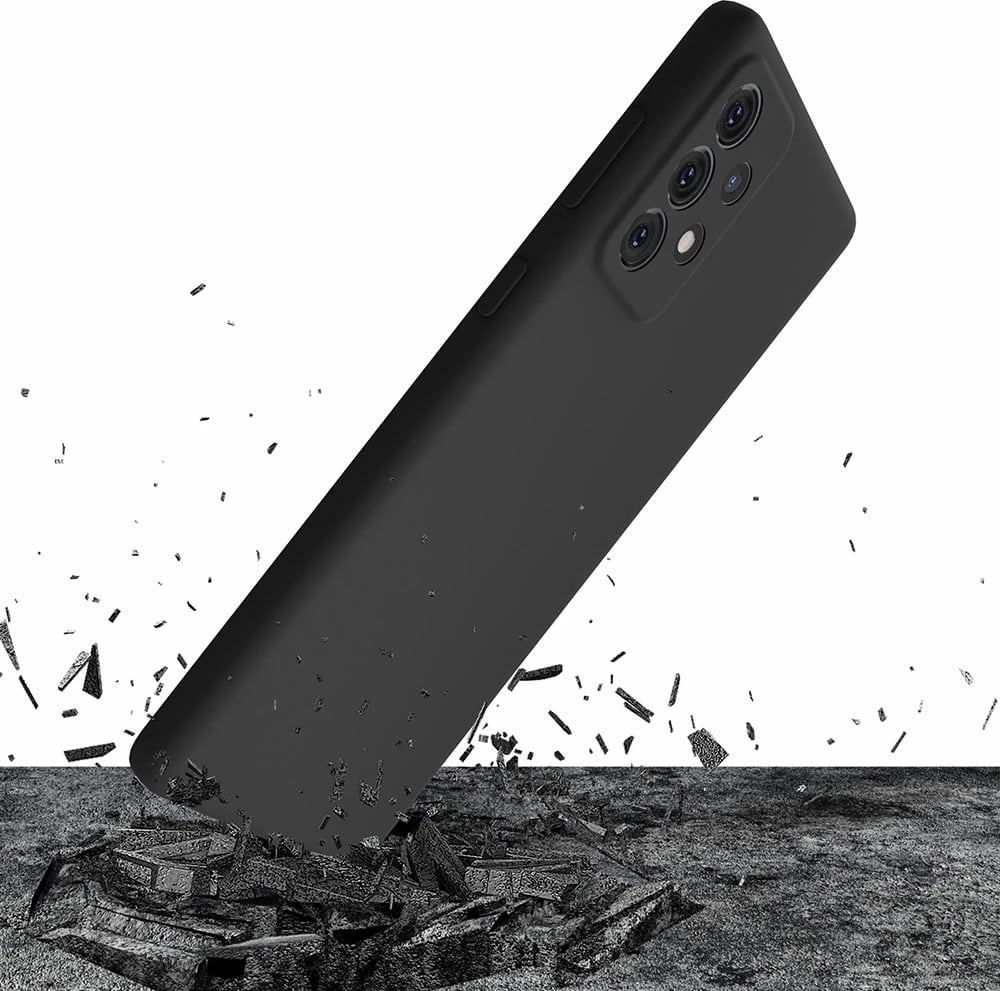 Mbështjellës silikon Samsung Galaxy A53 5G 3mk, i zi