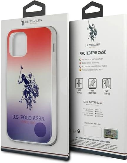 Mbështjellës U.S. Polo Assn. USHCP12LPCDGBR për iPhone 12 Pro Max, Gradient, Kuqe/Blu Mbështjellës U.S. Polo Assn. USHCP12LPCDGBR për iPhone 12 Pro Max, Gradient, Kuqe/Blu