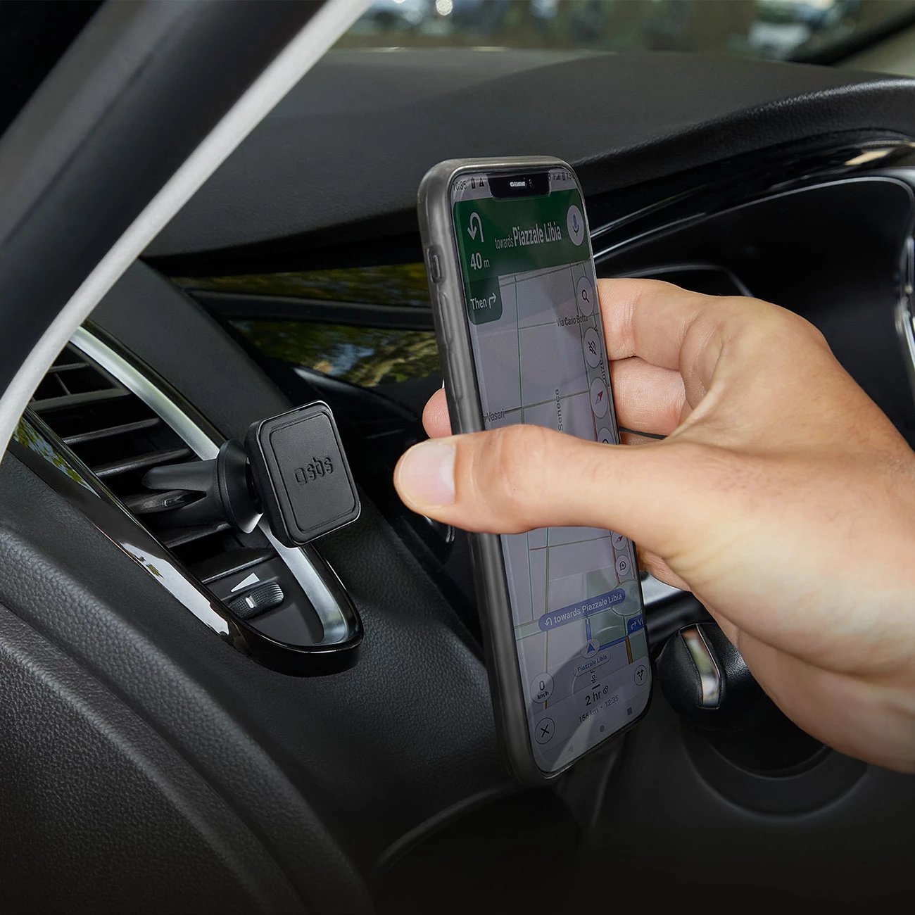 Mbajtës magnetik për celular SBS TESUPMAGLCLIP, i zi Mbajtës magnetik për celular SBS TESUPMAGLCLIP, i zi