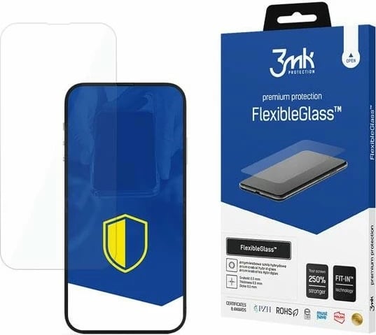 Mbrojtës ekrani FlexibleGlass 3MK për iPhone 14 / 14 Pro, 0.3mm, Transparent